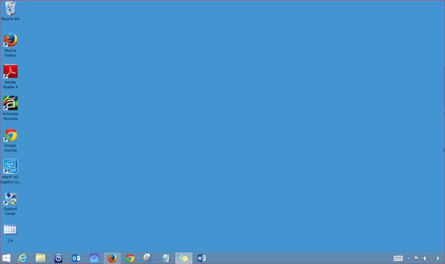 Windows 1.0 Desktop View